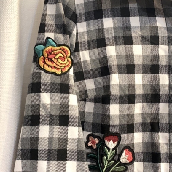 Women’s Nicole Miller New York Checkered Shirt Dress Size 8 - Picture 6 of 7